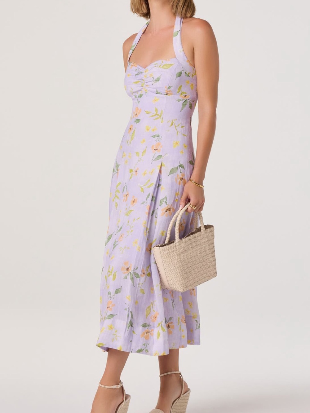 ASTR the Label Floral Halter Neck Dress in Size S - Picture 4 of 13